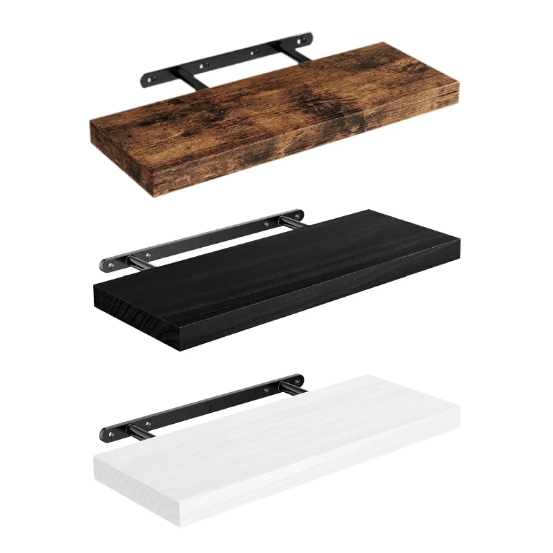 Home Bathroom Shelf - ชั้นวางของติดผนังสำหรับตกแต่ง แข็งแรง ทนทาน อเนกประสงค์ พร้อมขายึดแบบซ่อน สำหรับห้องนั่งเล่น