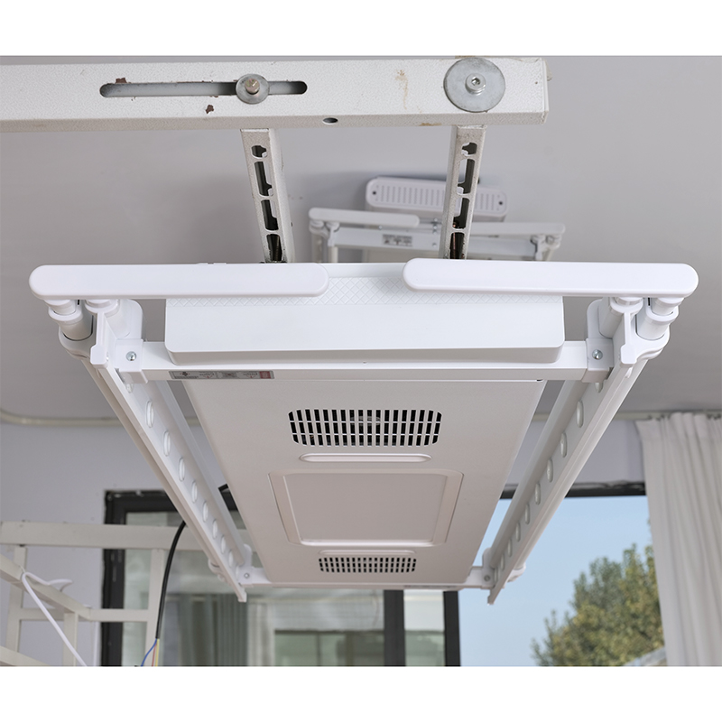 Home Bathroom Hand Dryer - ราวตากผ้าไฟฟ้าอัจฉริยะแบบยืดหดได้อัตโนมัติ วัสดุอะลูมิเนียม สำหรับแขวนเพดานในห้องน้ำ