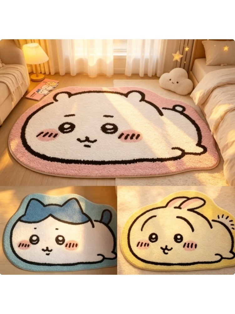 Home Bathroom Mats - พรมการ์ตูนชิคคาวะ อนิเมะ ฮาชิวาระ อุซางิ พรมปูพื้นห้องน้ำกันลื่น พรมปูพื้นรถยนต์