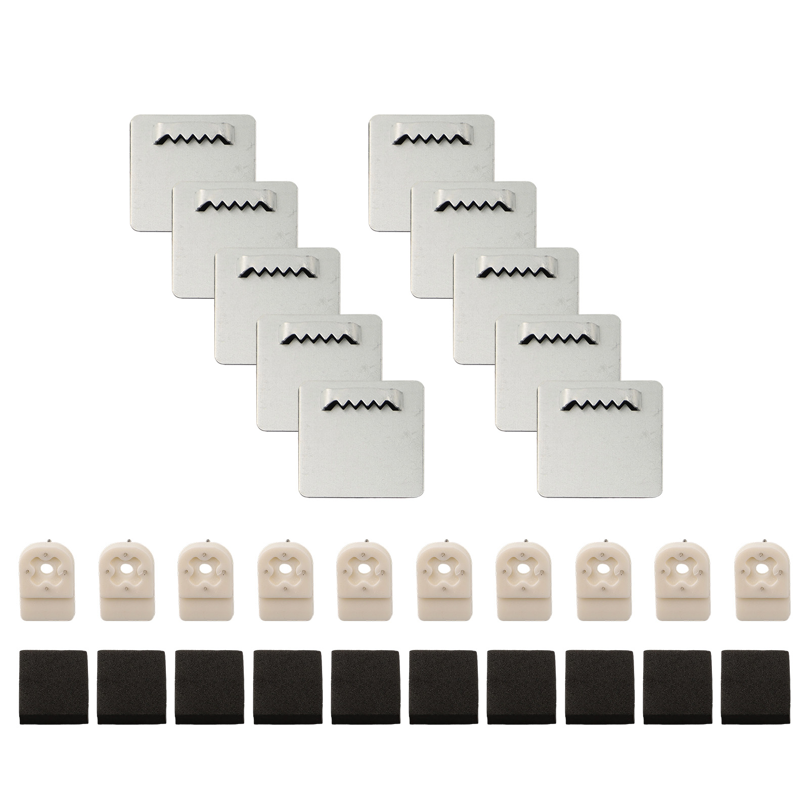 Home Theater Bathroom - 10PCS กรอบรูปแขวนกระจกห้องน้ําแขวนนาฬิกาภาพ Wall Hooks-กาวโลหะอุปกรณ์ฮาร์ดแวร์ 40*40 มม.