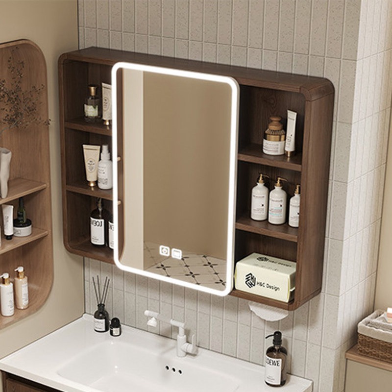 Home Bathroom Shelf - ตู้ห้องน้ำแบบมีกระจก ชั้นวางของ ประหยัดพื้นที่ มุมห้อง ดีไซน์ทันสมัย ตู้เก็บของสไตล์จีน