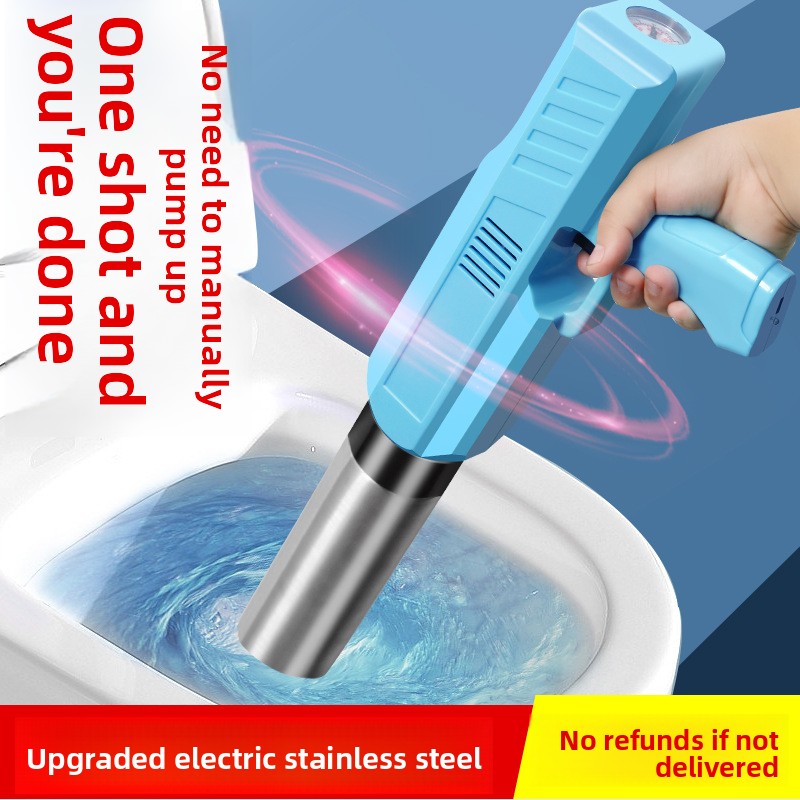 Home Bathroom Cleaner - ที่ปั๊มส้วมไฟฟ้า, เครื่องแก้ไขท่อตันแรงดันสูง, เครื่องกำจัดสิ่งอุดตันในท่อระบายน้ำที่ทรงพลัง, เครื่องมือทำความสะอาดท่อตันในห้องน้ำแบบพกพา