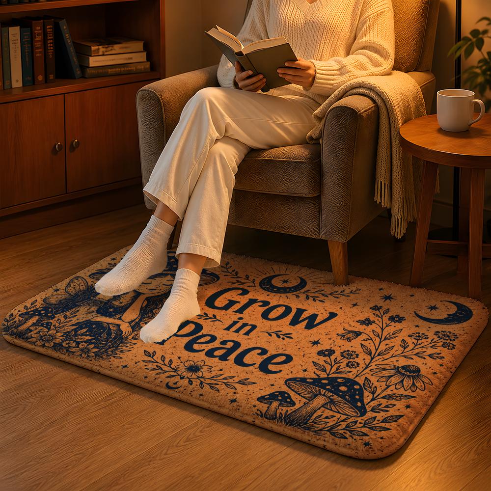 Home Goods Bathroom Mats - เสื่อปูพื้นเซเลสเชียล กู๊ด ไวบ์สผ้าสักหลาดนุ่มกันลื่นพรมซักได้สำหรับห้องนั่งเล่นห้องนอนตกแต่งบ้าน