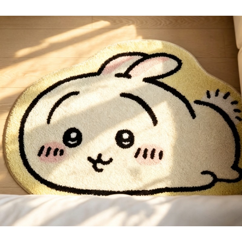 Home Goods Bathroom Mats - พรมลายการ์ตูนชิอิคาวะ ฮะชิวาระและอุซางิ พรมนุ่ม อุ่นสบาย สำหรับตกแต่งบ้าน ห้องน้ำ