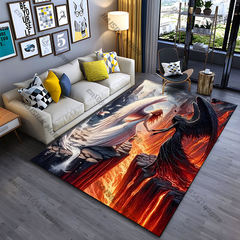 Home Goods Bathroom Mats - พรมลายดีไซน์ดีวอยซ์ โกล์ด วิส อะ อีฟ สำหรับโยคะ