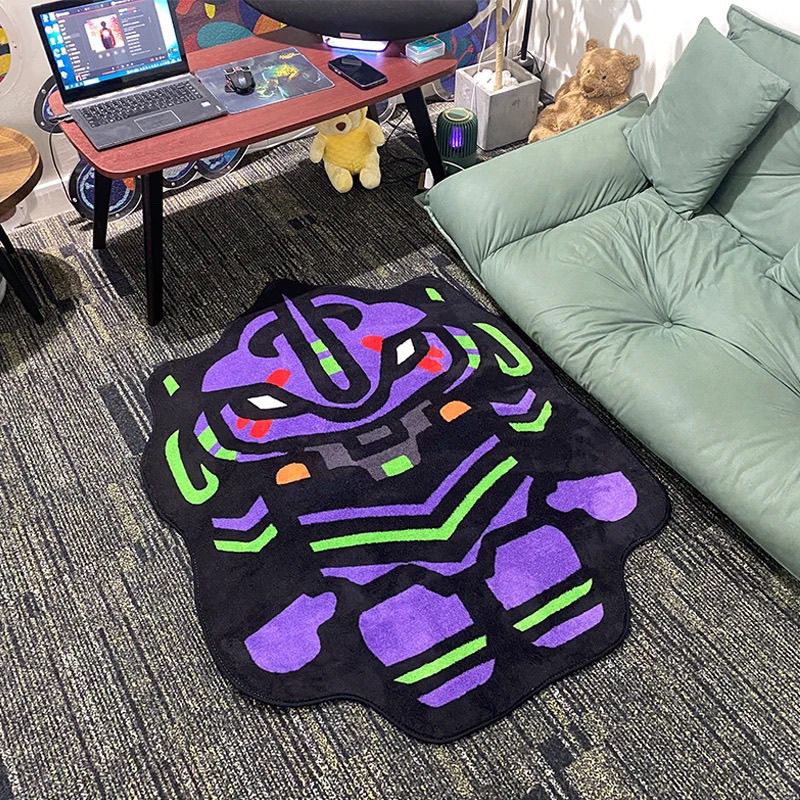 Home Goods Bathroom Mats - พรมปูพื้นลาย NEON GENESIS EVANGELION ดีไซน์เนอร์ ผ้าพลัฌนุ่ม