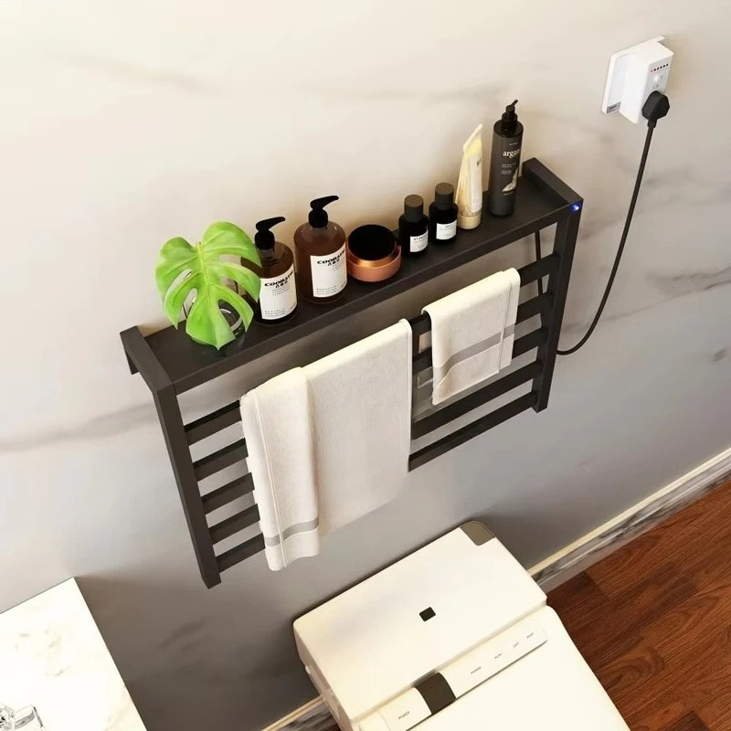 Home Bathroom Hand Dryer - ราวแขวนผ้าขนหนูติดผนังสแตนเลสอัจฉริยะ พร้อมระบบทำความร้อนไฟฟ้า อบแห้ง และทำความร้อนในห้องน้ำ