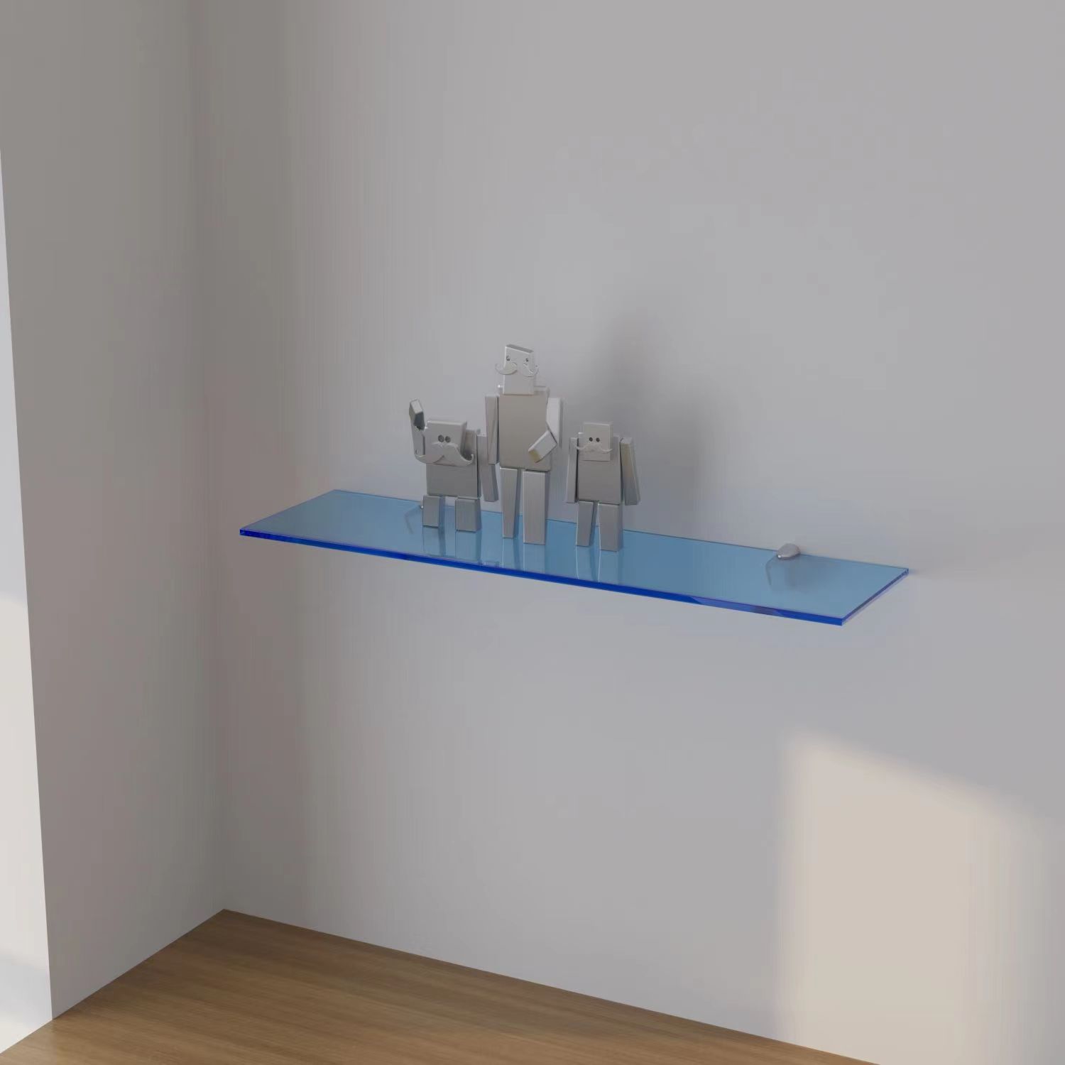 Perforated ชั้นวางอะคริลิคสําห - Home Bathroom Shelf บทวิจารณ์และราคา