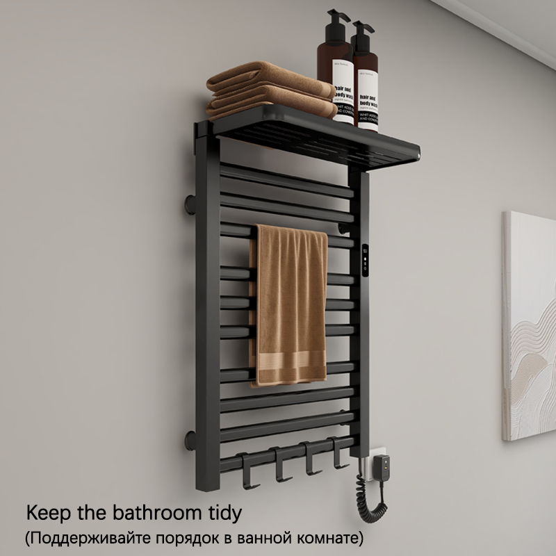 ราวแขวนผ้าเช็ดตัวไฟฟ้าในห้องน้ - Home Bathroom Shelf บทวิจารณ์และราคา