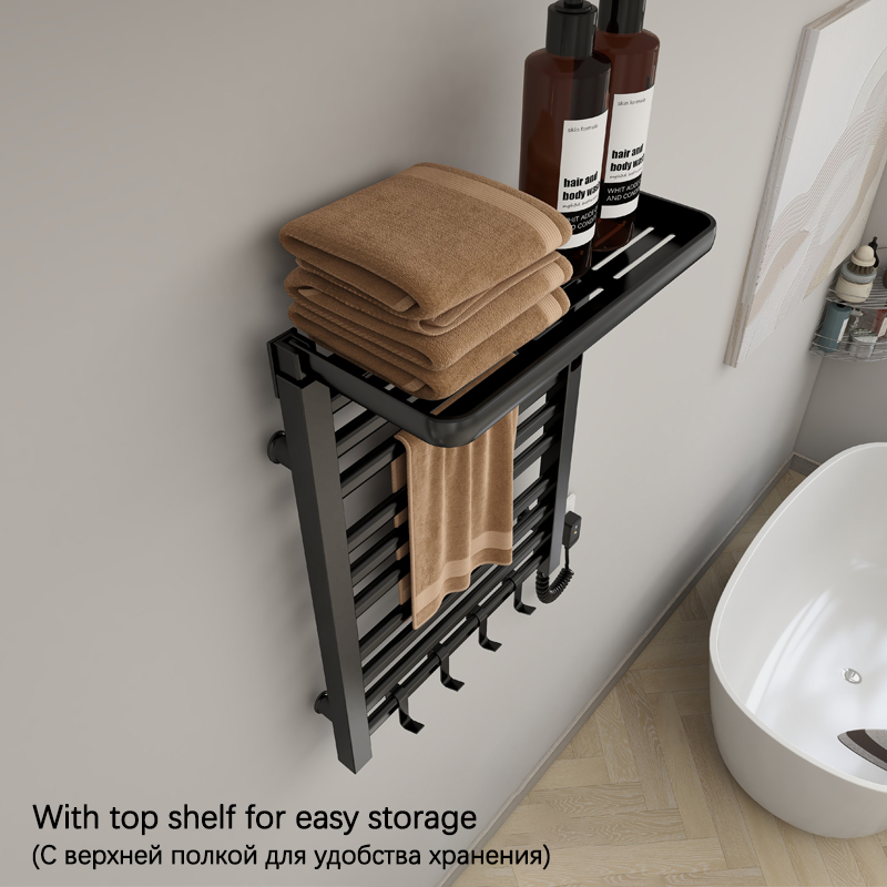 ราวแขวนผ้าเช็ดตัวไฟฟ้าในห้องน้ - Home Bathroom Shelf บทวิจารณ์และราคา