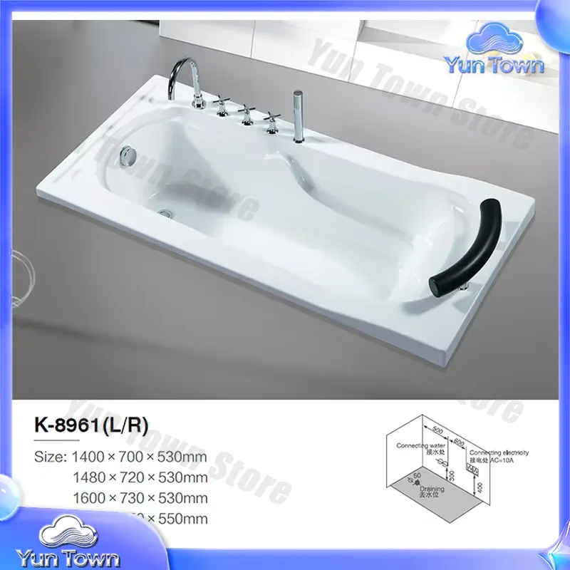 อ่างน้ำร้อนแบบแช่ตัวเดียวสำหรั - Home Bathroom Jacuzzi Tub บทวิจารณ์และราคา