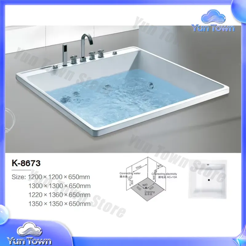 อ่างน้ำร้อนแบบแช่ตัวเดียวสำหรั - Home Bathroom Jacuzzi Tub บทวิจารณ์และราคา
