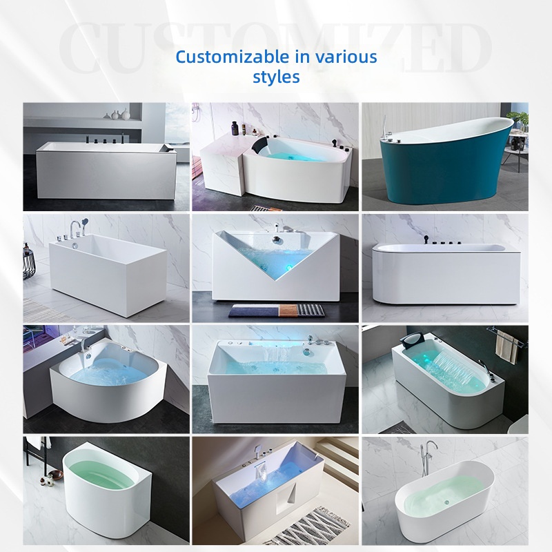 อ่างอาบน้ำอะคริลิกพร้อมระบบนวด - Home Bathroom Jacuzzi Tub บทวิจารณ์และราคา