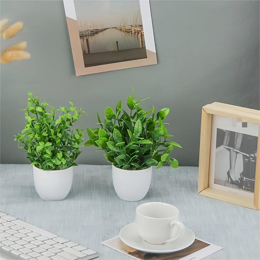 ต้นไม้ประดิษฐ์ขนาดเล็ก 4 ชิ้น  - Home Bathroom Shelf บทวิจารณ์และราคา