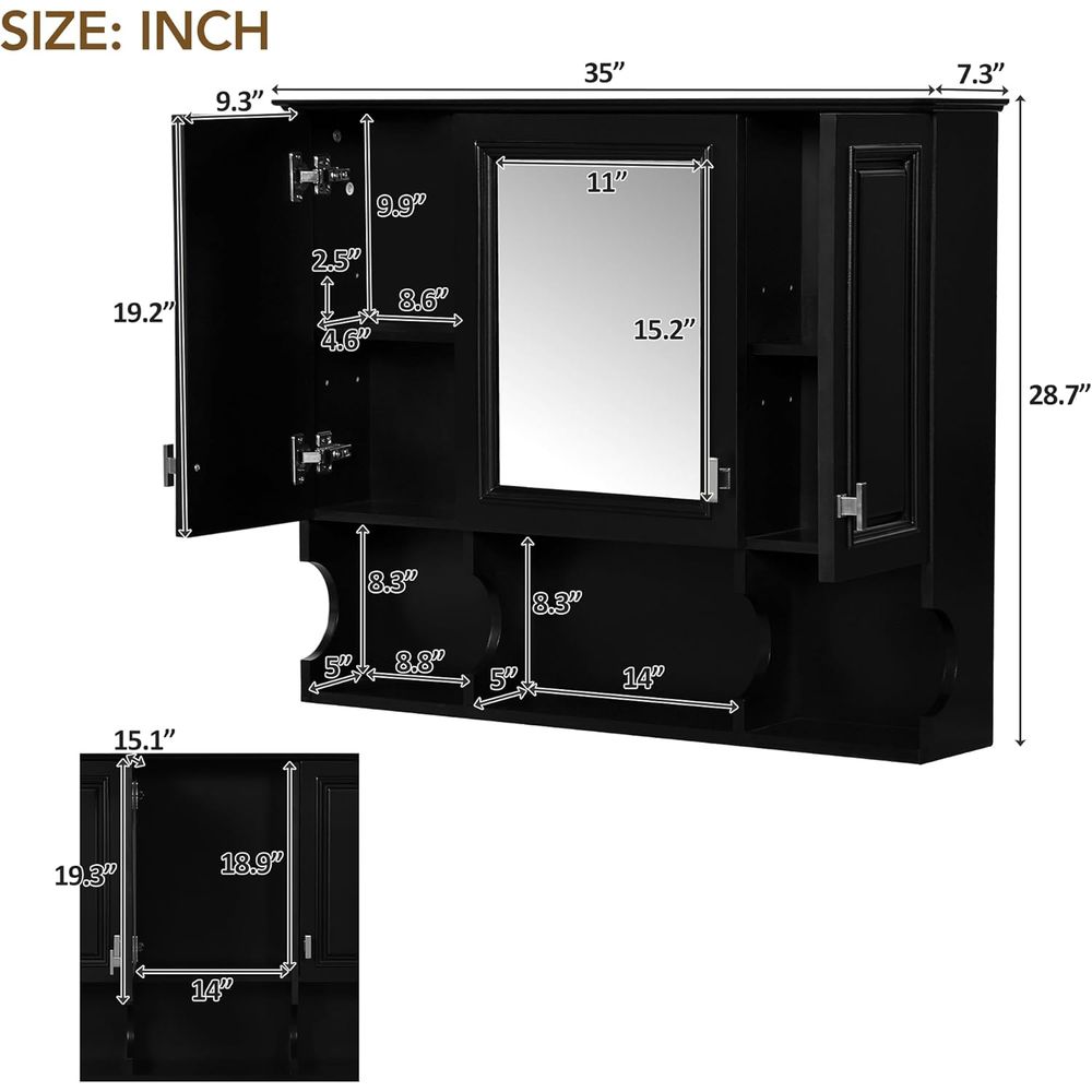 ตู้ติดผนังห้องน้ำพร้อมกระจก, ต - Home Bathroom Shelf บทวิจารณ์และราคา