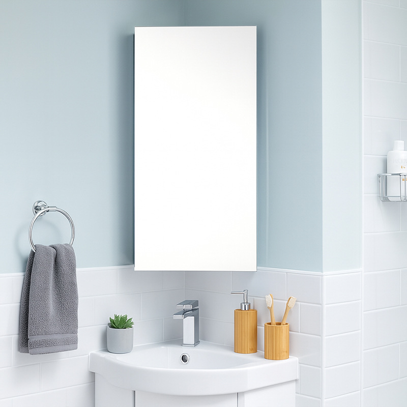 ตู้กระจกห้องน้ำทรงสามเหลี่ยมติ - Home Theater Bathroom บทวิจารณ์และราคา