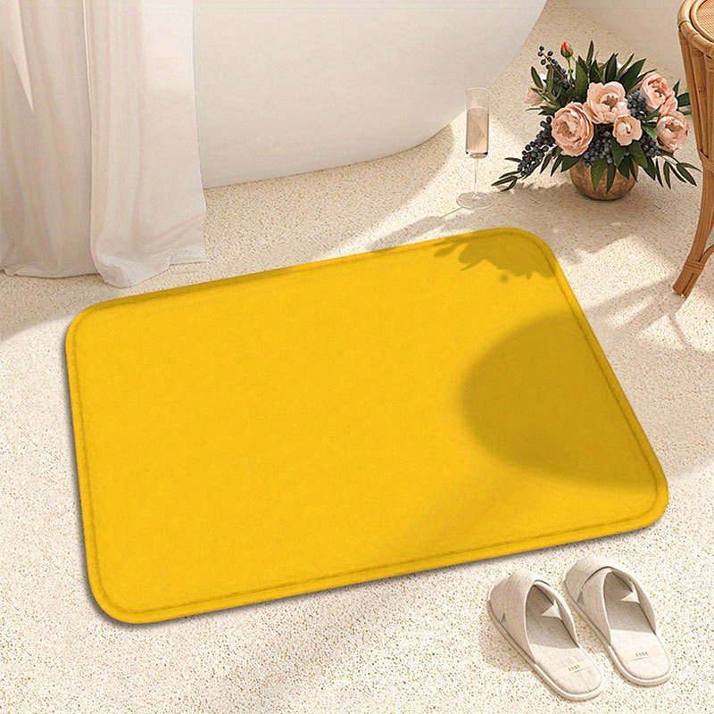 1PC สีเหลืองบริสุทธิ์รูปแบบเสื - Home Bathroom Door Design บทวิจารณ์และราคา