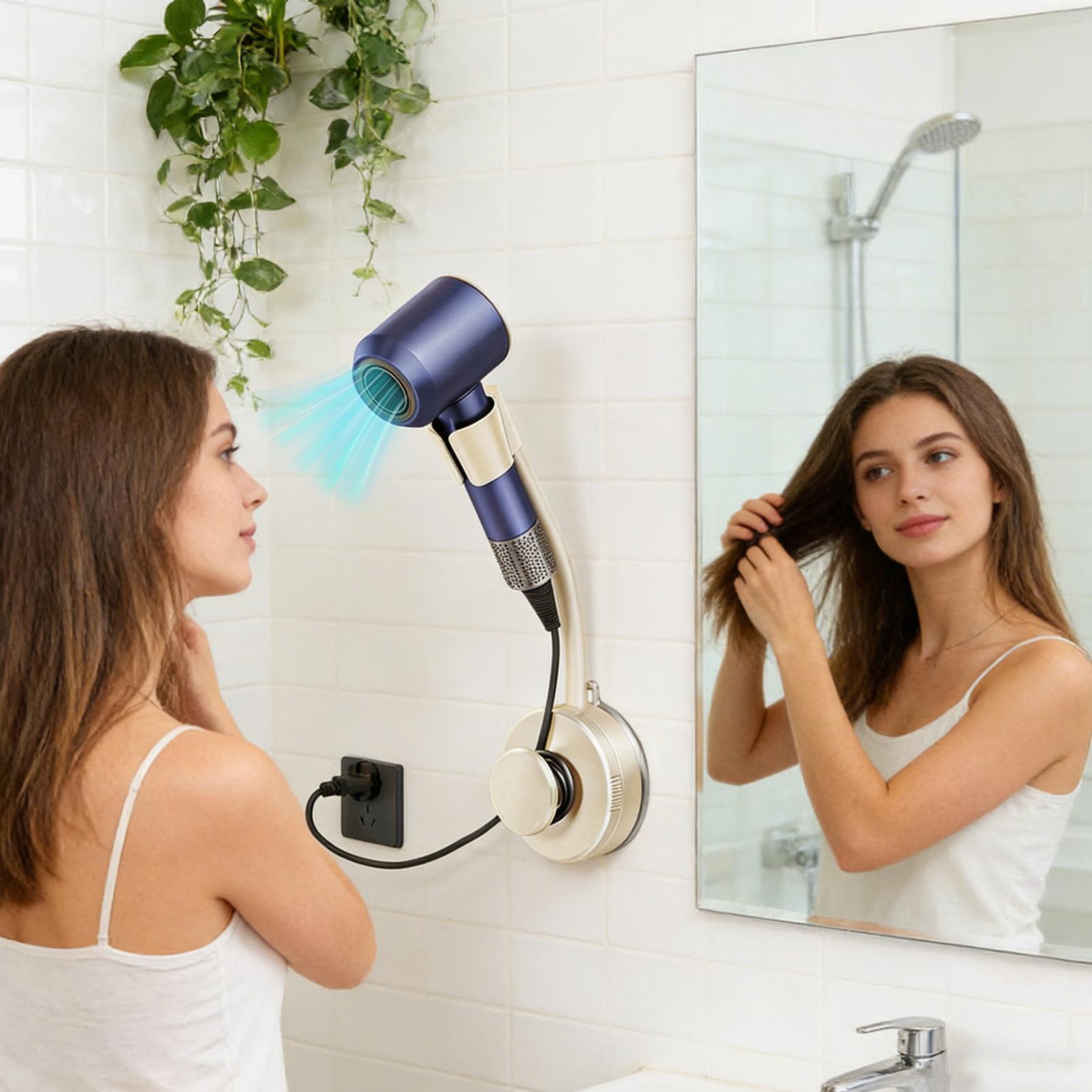 ที่แขวนไดร์เป่าผมแบบปรับได้ 36 - Home Bathroom Hand Dryer บทวิจารณ์และราคา