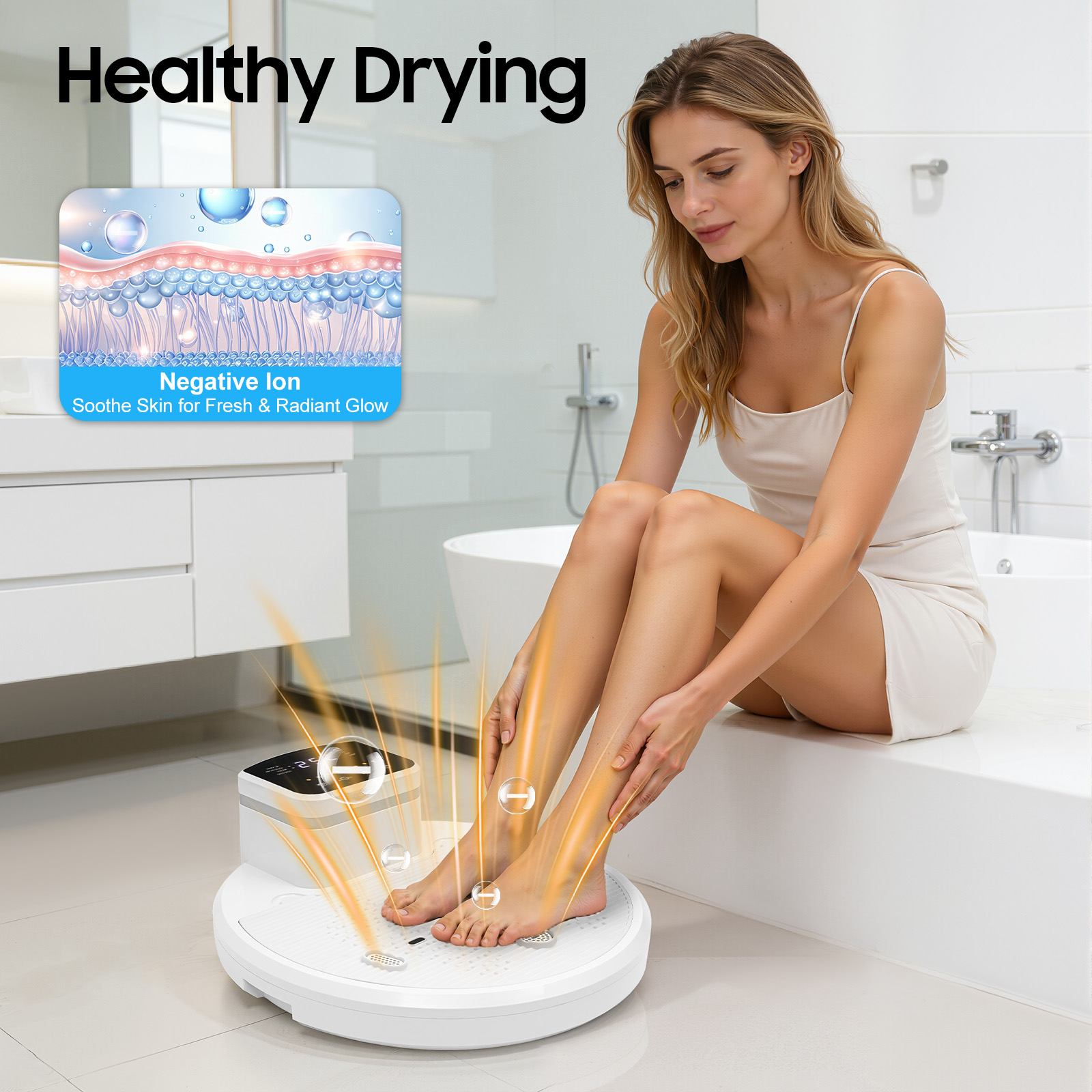 เครื่องเป่าตัวอัจฉริยะ 1400 วั - Home Bathroom Hand Dryer บทวิจารณ์และราคา