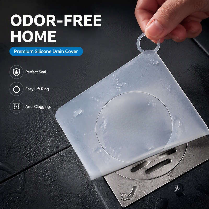 แผ่นซิลิโคนกันกลิ่นสำหรับท่อระ - Home Bathroom Mats บทวิจารณ์และราคา