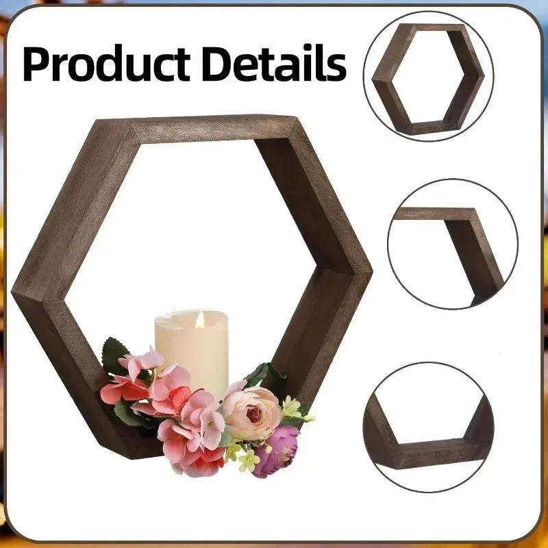 ชั้นวางของติดผนังรูปหกเหลี่ยมร - Home Bathroom Shelf บทวิจารณ์และราคา