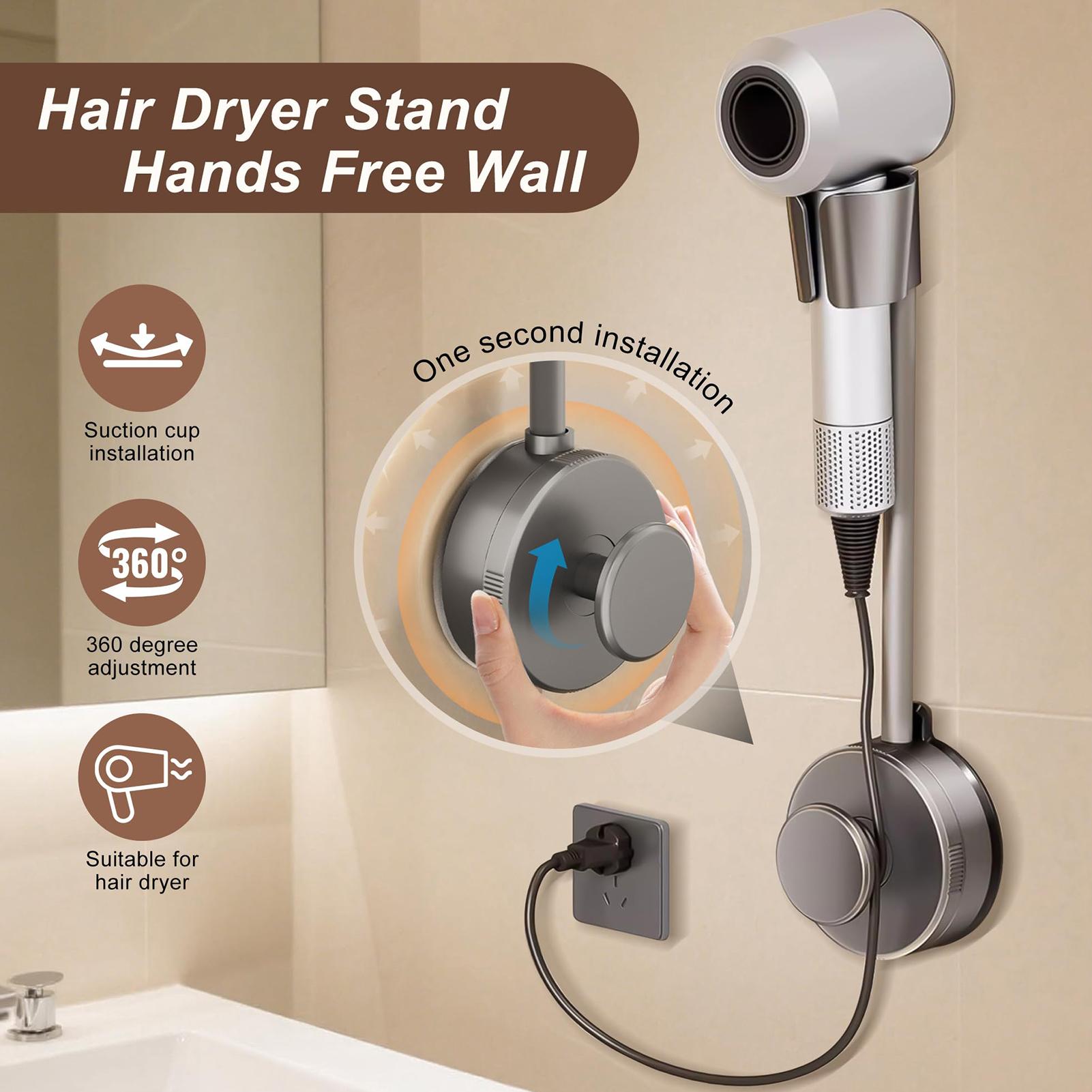 ขาตั้งไดร์เป่าผมแบบปรับได้ 360 - Home Bathroom Hand Dryer บทวิจารณ์และราคา