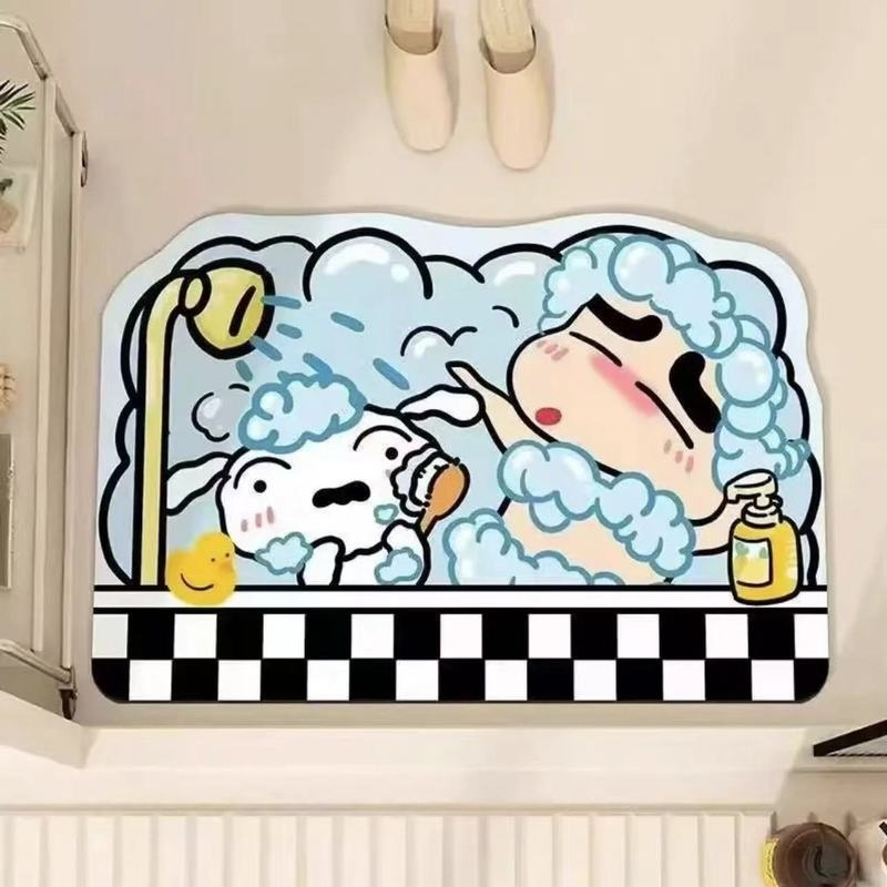 ห้องอาบน้ําดูดซับน้ําแห้งเร็วแ - Home Goods Bathroom Mats บทวิจารณ์และราคา