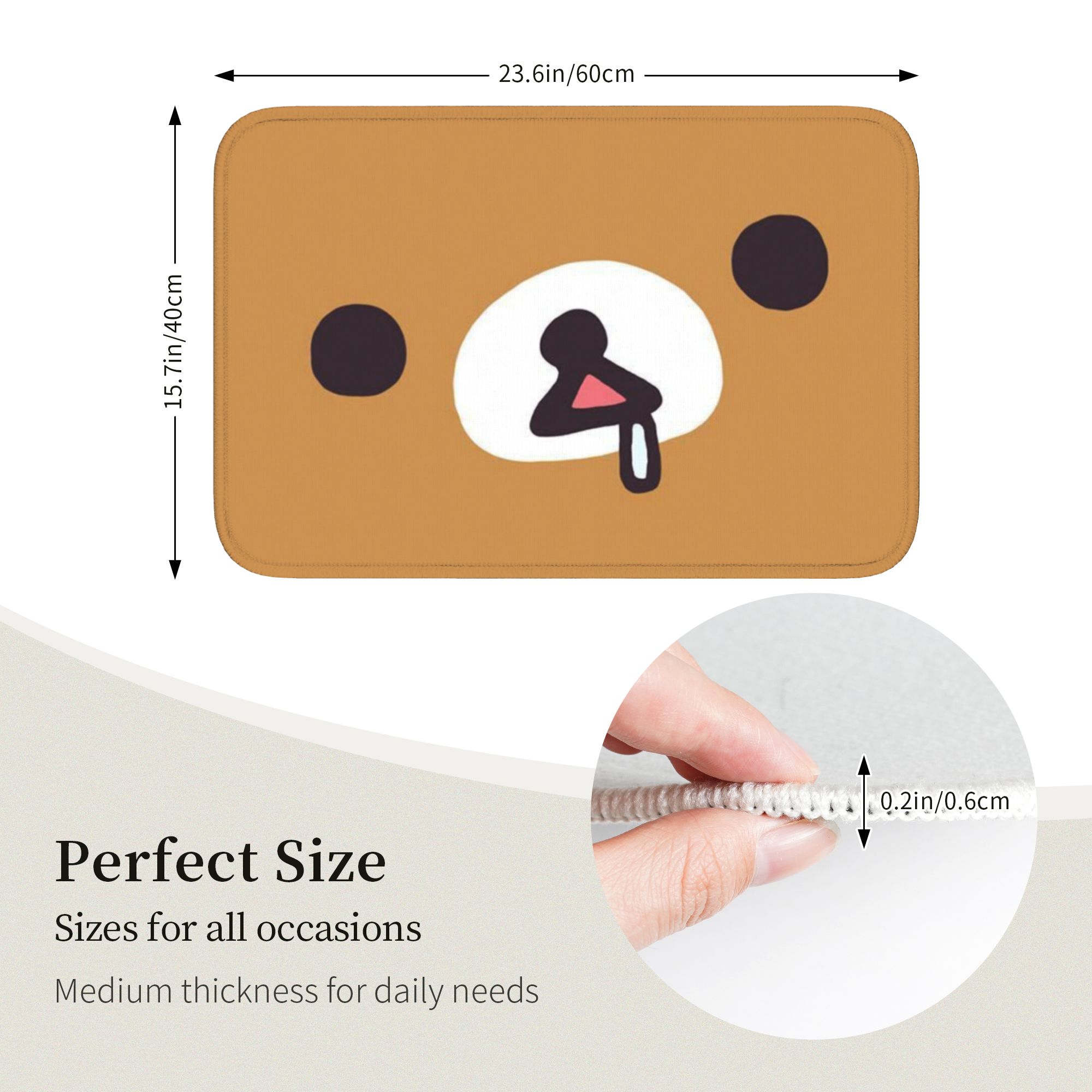 R-Rilakkumaes พรมปูพื้นลายการ์ - Home Bathroom Mats บทวิจารณ์และราคา