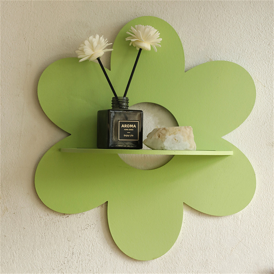 ที่แขวนผนังรูปดอกไม้ ชั้นวางขอ - Home Bathroom Shelf บทวิจารณ์และราคา