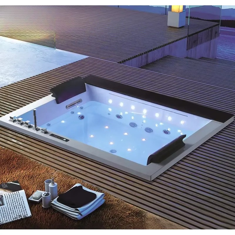 อ่างอาบน้ำอคริลิกแบบสองที่นั่ง - Home Bathroom Jacuzzi Tub บทวิจารณ์และราคา