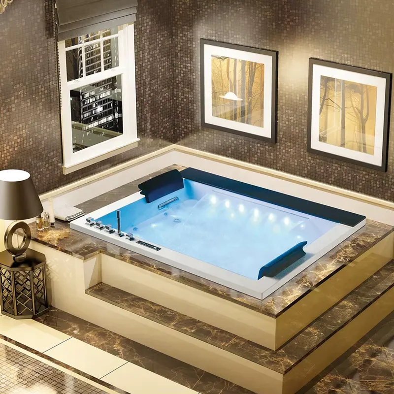 อ่างอาบน้ำอคริลิกแบบสองที่นั่ง - Home Bathroom Jacuzzi Tub บทวิจารณ์และราคา