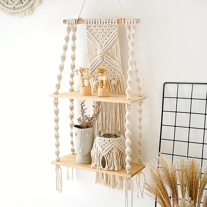 ชั้นวางของแขวนผนังแบบถักมือสไต - Home Bathroom Shelf บทวิจารณ์และราคา