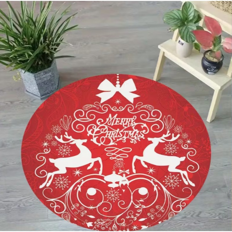 พรมธีมคริสต์มาส ลายซานตาคลอสแล - Home Goods Bathroom Mats บทวิจารณ์และราคา