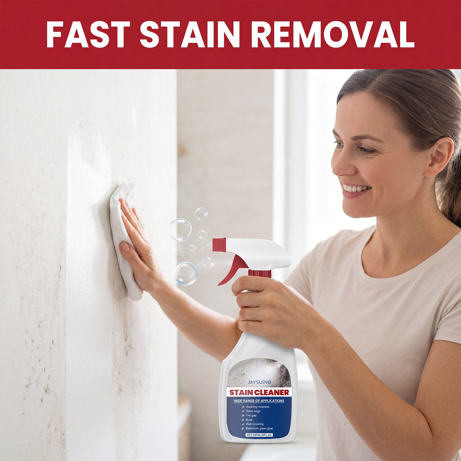 สเปรย์ทำความสะอาดกำจัดเชื้อรา  - Home Bathroom Cleaner บทวิจารณ์และราคา