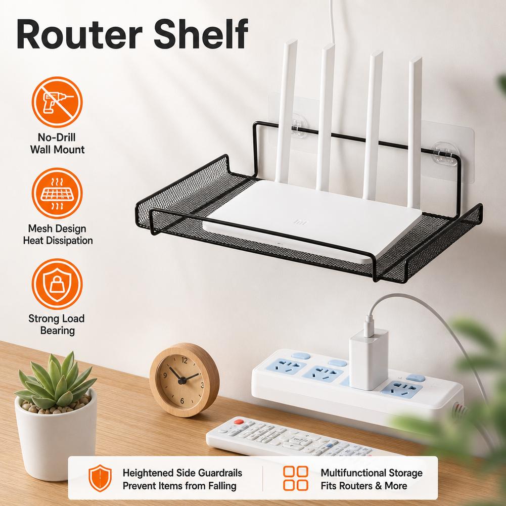 ชั้นวางเราเตอร์ติดผนังสแตนเลส  - Home Bathroom Shelf บทวิจารณ์และราคา