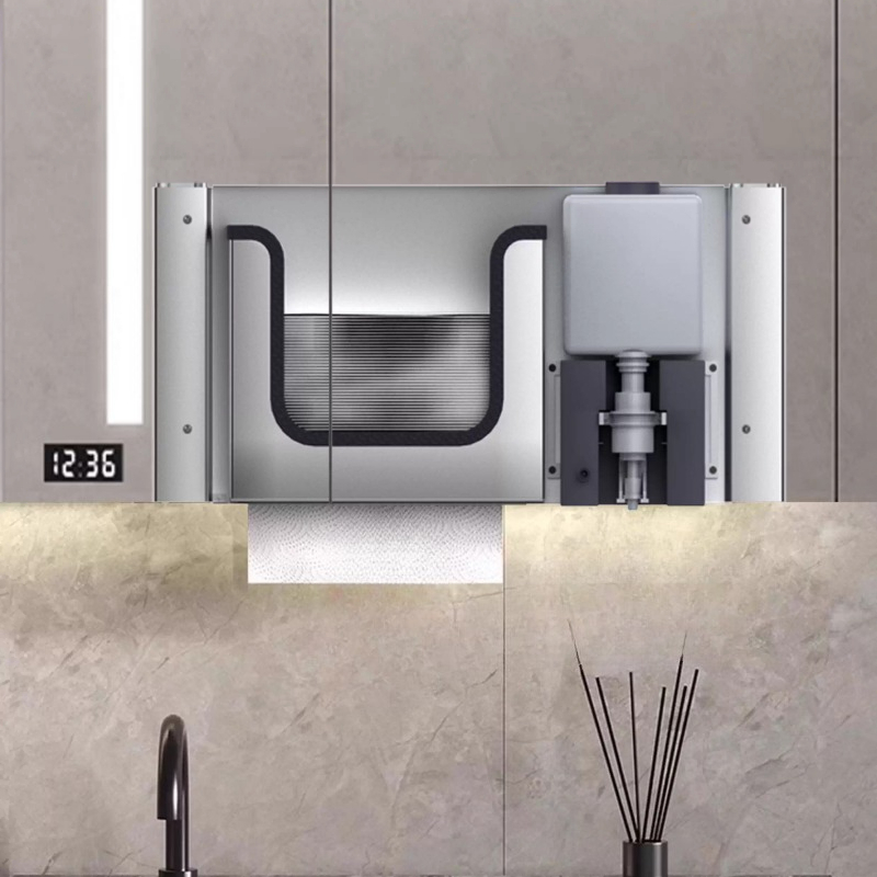 ที่ใส่กระดาษชำระแบบซ่อนพร้อมที - Home Bathroom Hand Dryer บทวิจารณ์และราคา