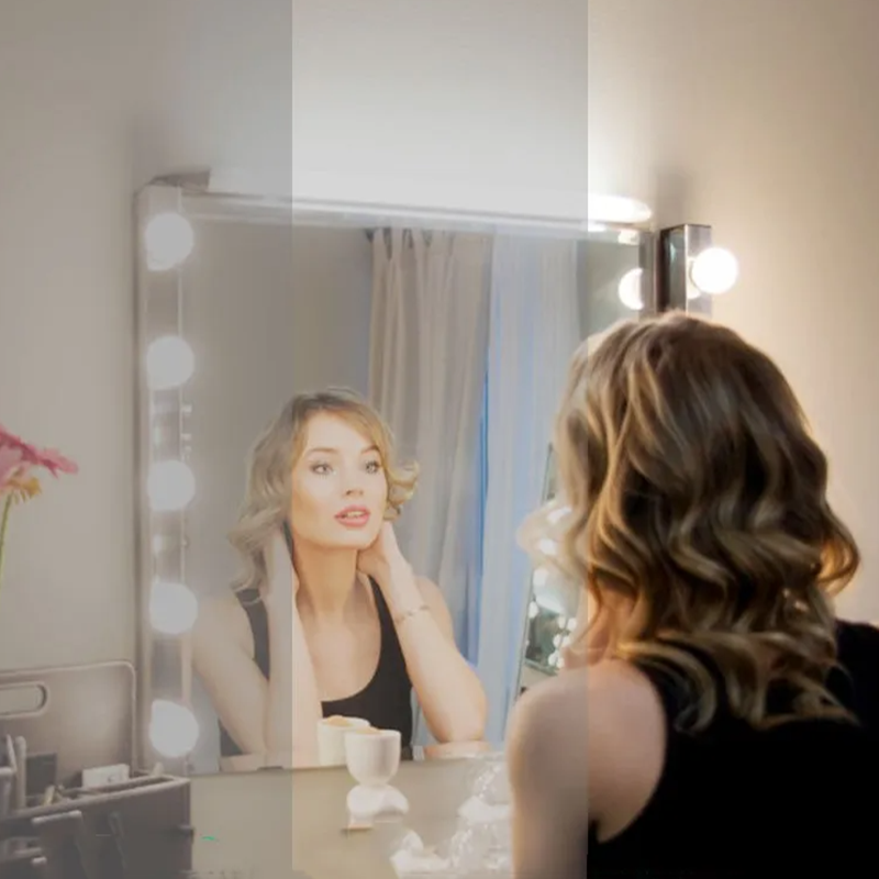 กระจกแต่งหน้า LED พร้อมไฟ, ไฟแ - Home Theater Bathroom บทวิจารณ์และราคา
