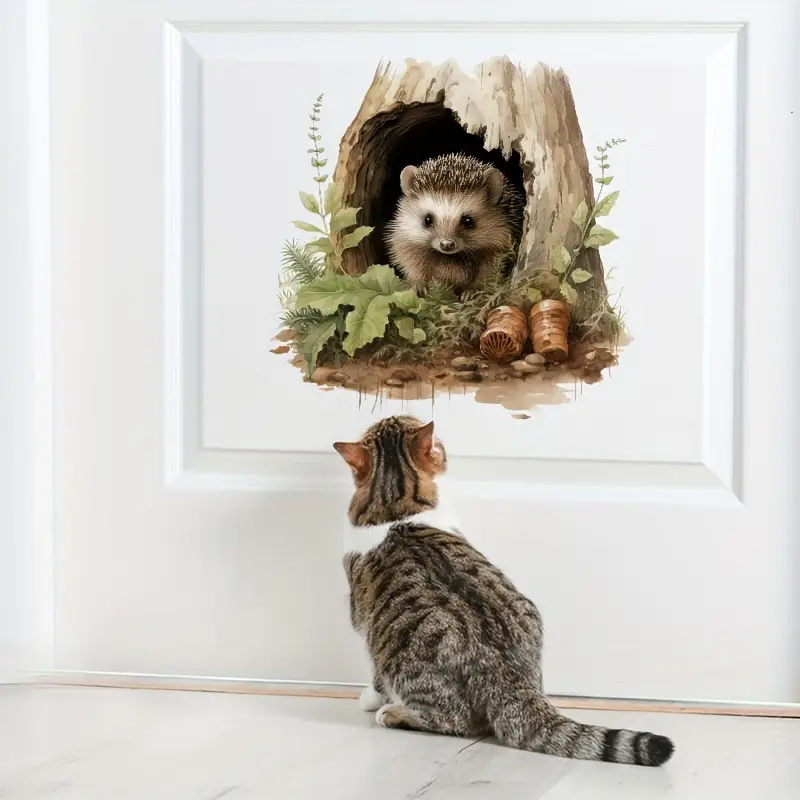Little Hedgehog Hole Decal,รูป - Home Bathroom Door Design บทวิจารณ์และราคา