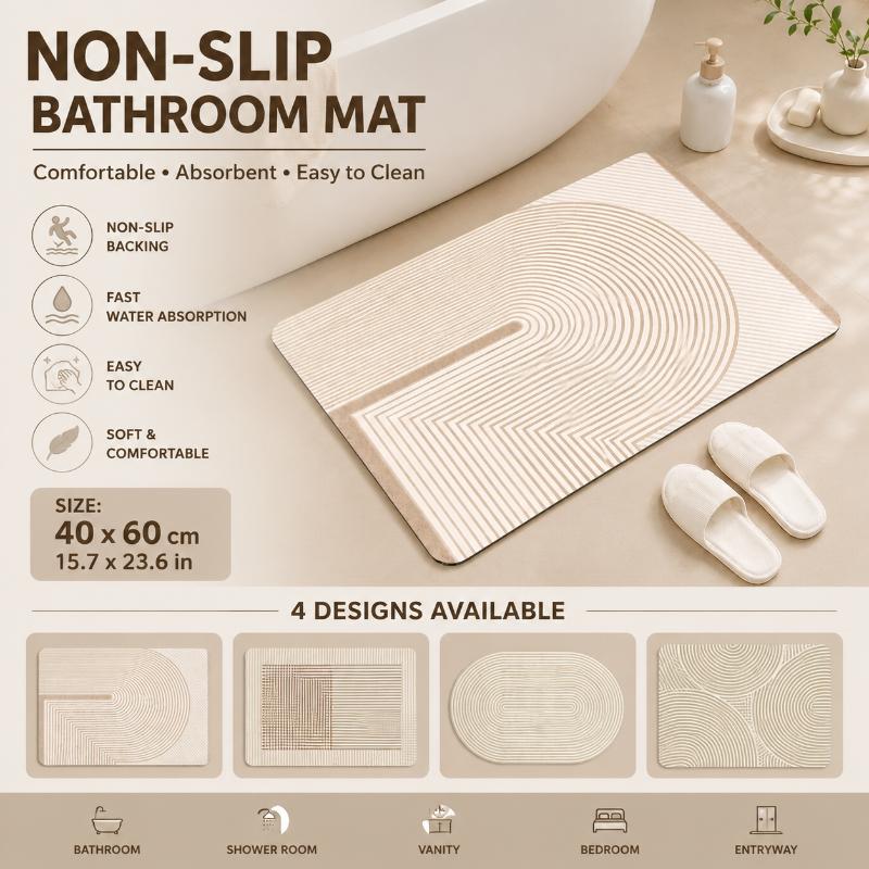 แผ่นรองพื้นอาบน้ำไดอะโตไมต์ แห - Home Bathroom Mats บทวิจารณ์และราคา